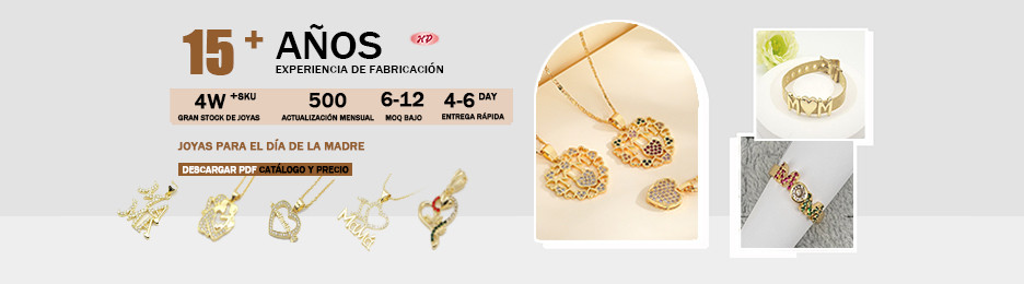 Joyas bañadas en oro de 18 quilates