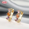 Fashion Jewelry Geometric Earrings |18k Gold Plated Trendy Claw Setting | Wholesale Luxury Design