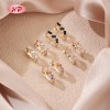 Fashion Jewelry Geometric Earrings |18k Gold Plated Trendy Claw Setting | Wholesale Luxury Design