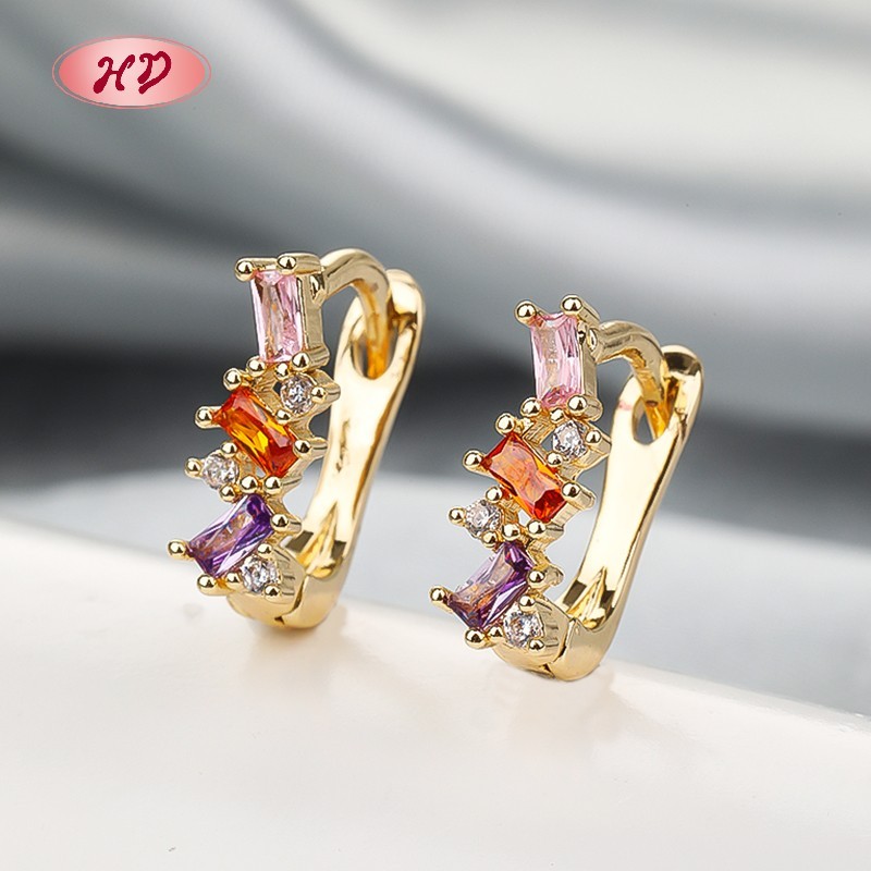 glitter huggie earring