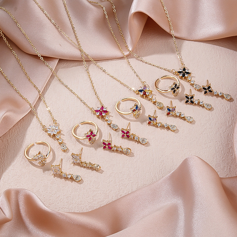 High-quality jewelry in Hengdian Jewelry: 18k gold plated jewelry sets