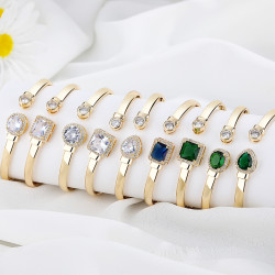 2025.8.22.Hengdian Fashion Jewelry New Design 18k gold plated bangle and earring Catalog
