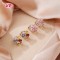 Fashion Jewelry Flower Earrings | 18k Gold Plated Claw Setting | Wholesale Cute Design