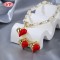 Romantic Heart-shaped 18k Gold-plated Jewelry Set | Wholesale Trendy Fashion Jewelry