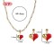 Romantic Heart-shaped 18k Gold-plated Jewelry Set | Wholesale Trendy Fashion Jewelry