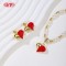Romantic Heart-shaped 18k Gold-plated Jewelry Set | Wholesale Trendy Fashion Jewelry