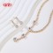 Chic 18k Gold - Plated Square Zircon Jewelry Set | Wholesale Fashion Forward Find