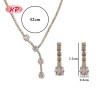 Chic 18k Gold - Plated Square Zircon Jewelry Set | Wholesale Fashion Forward Find