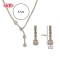 Chic 18k Gold - Plated Square Zircon Jewelry Set | Wholesale Fashion Forward Find