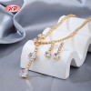 Chic 18k Gold - Plated Square Zircon Jewelry Set | Wholesale Fashion Forward Find