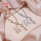 Elegant Square Zircon 18k Gold - Plated Jewelry Set | Wholesale Trendy Fashion Jewelry
