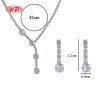 Elegant Square Zircon 18k Gold - Plated Jewelry Set | Wholesale Trendy Fashion Jewelry