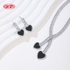 Elegant Heart - Shaped 18k Gold - Plated Jewelry Set | Wholesale Trendy Fashion Jewelry
