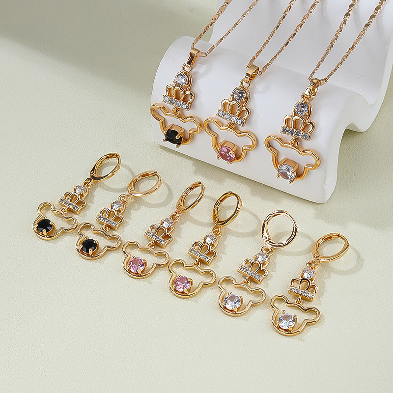 Hengdian jewelry's 18k gold plated jewelry set