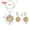 Trendy Flower 18k Gold Plated Jewelry Sets | Wholesale Fashion Sets​ with Copper Alloy | Colorful Gift Jewelry for Women