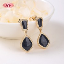 Retro 18K Gold Plated Earrings with Geometric Copper Alloy | Women's Versatile Accessory for Office, Party & Gifting