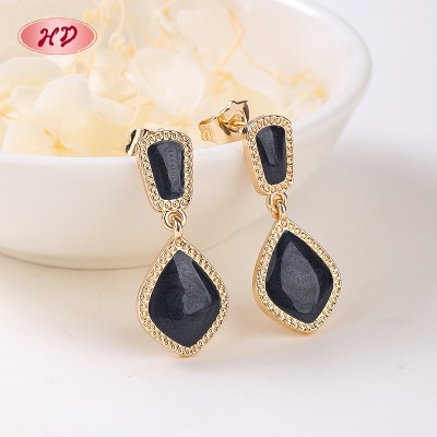 Fashion 18K Gold Plated Geometric Earrings | Elegant Retro Copper Alloy Design for Women's Party Daily & Wedding Looks