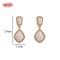 Trendy 18K Gold Plated Earrings with Geometric Design and Copper Alloy | Women's Jewelry for Holidays and Bridal MOQ 12