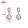 Trendy 18K Gold Plated Earrings with Geometric Design and Copper Alloy | Women's Jewelry for Holidays and Bridal MOQ 12