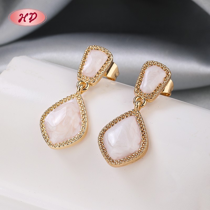 Fashion 18K Gold Plated Geometric Earrings