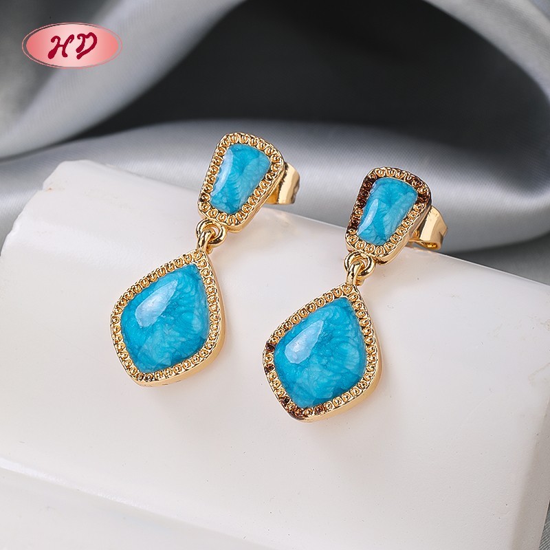 Fashion 18K Gold Plated Geometric Earrings