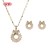 18K Gold Plated Jewelry Set | Bow Design Earrings and Necklace for Casual & Office | Jewelry with Red Black and Colorful