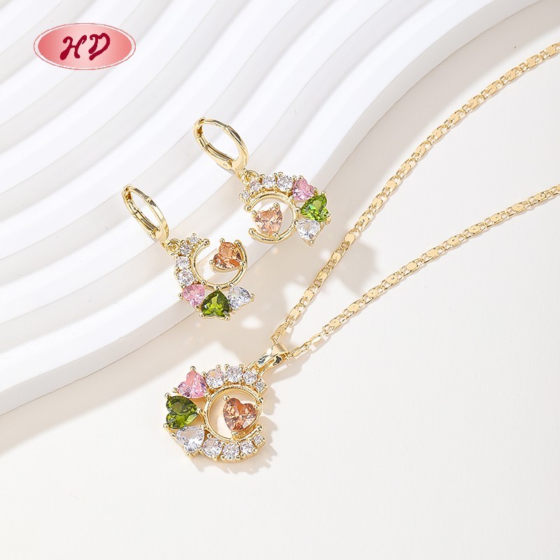 Hengdian Jewelry 18K Gold Plated Jewelry Set