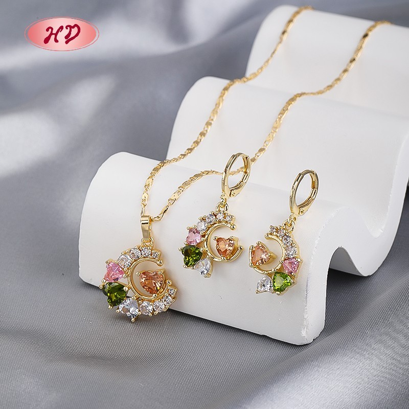 Hengdian Jewelry 18K Gold Plated Jewelry Set