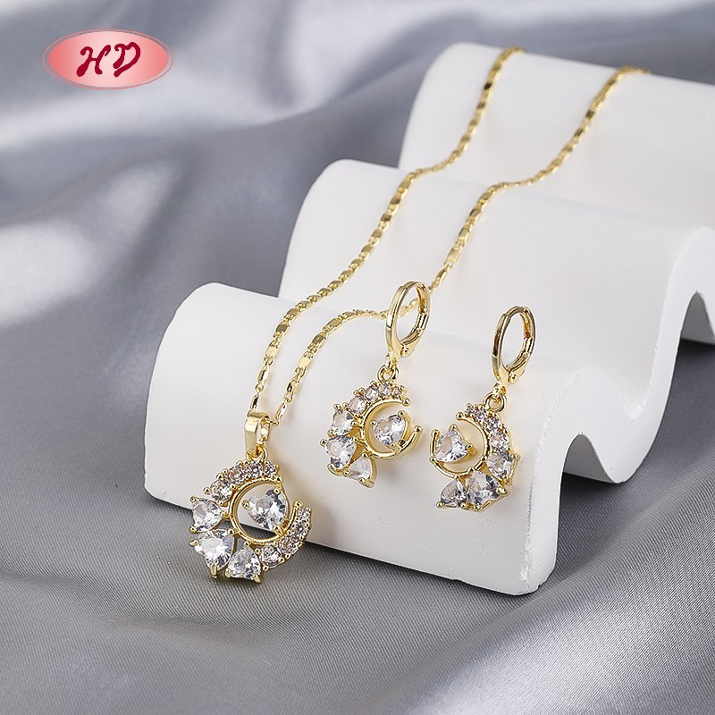 Hengdian Jewelry 18K Gold Plated Jewelry Set