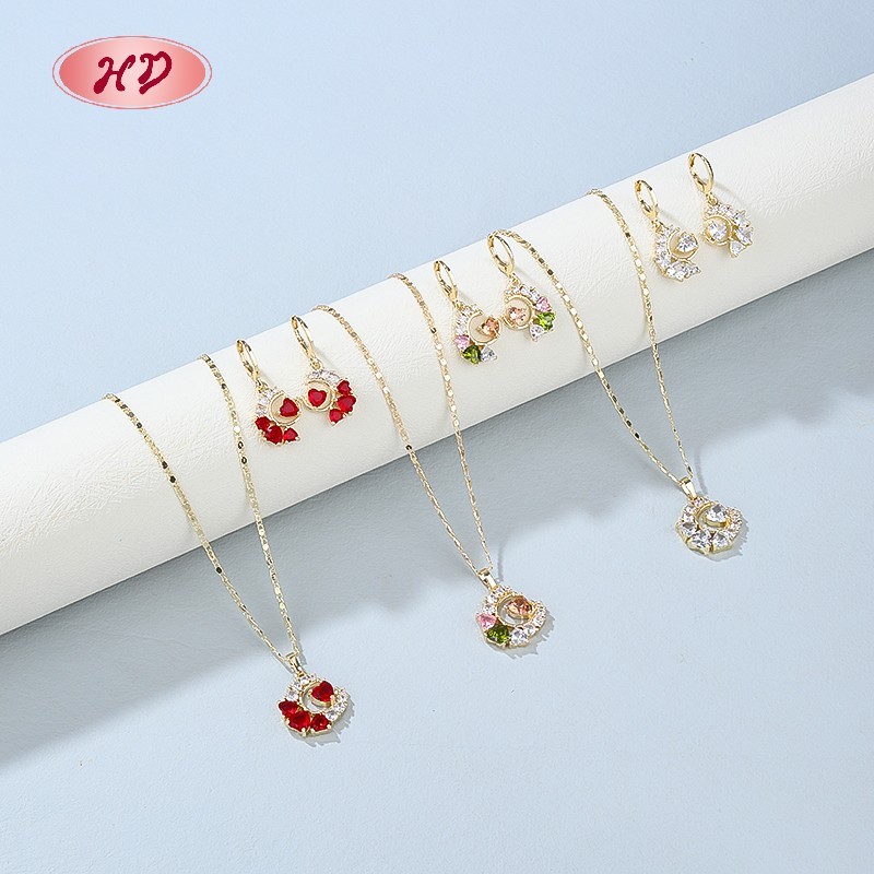 Hengdian Jewelry 18K Gold Plated Jewelry Set