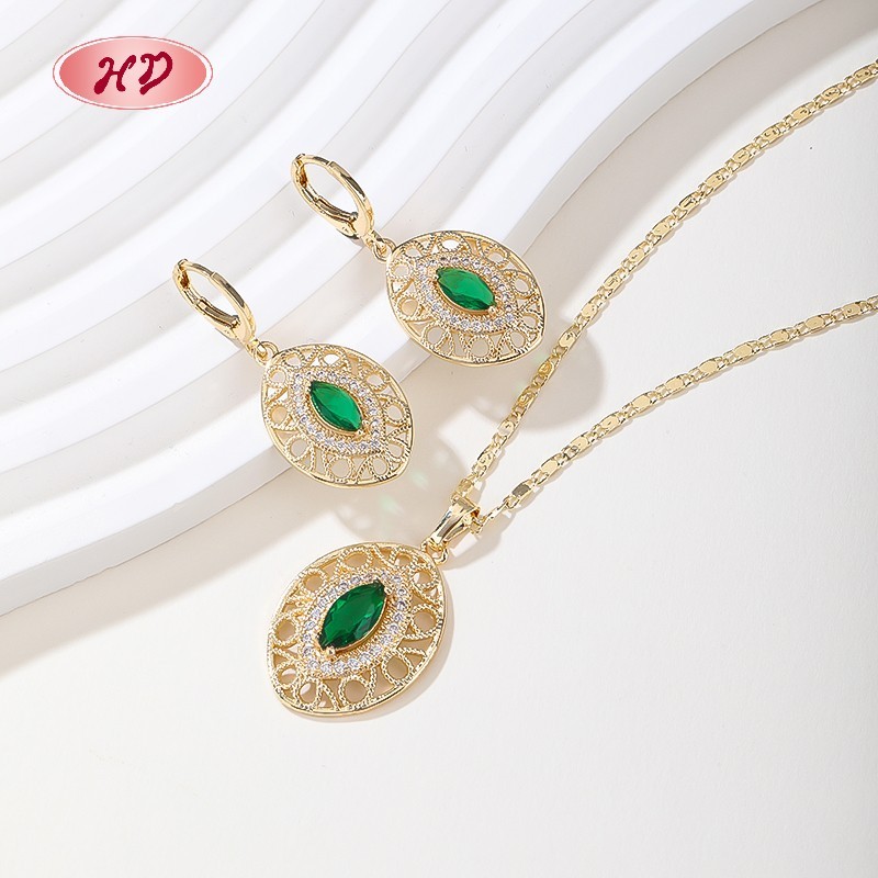 Minimalist 18K Gold Plated Teardrop Earrings Necklace