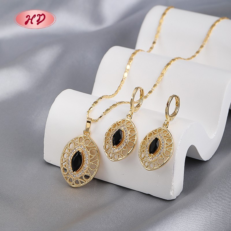 Minimalist 18K Gold Plated Teardrop Earrings Necklace