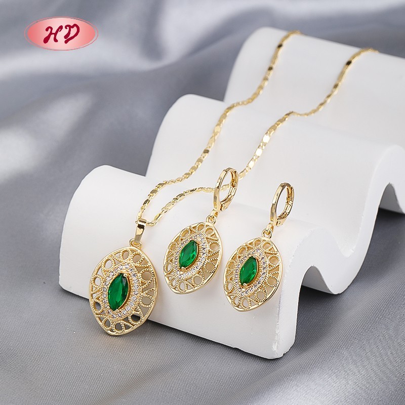 Minimalist 18K Gold Plated Teardrop Earrings Necklace