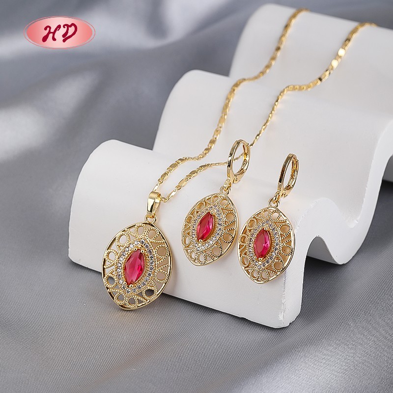 Minimalist 18K Gold Plated Teardrop Earrings Necklace