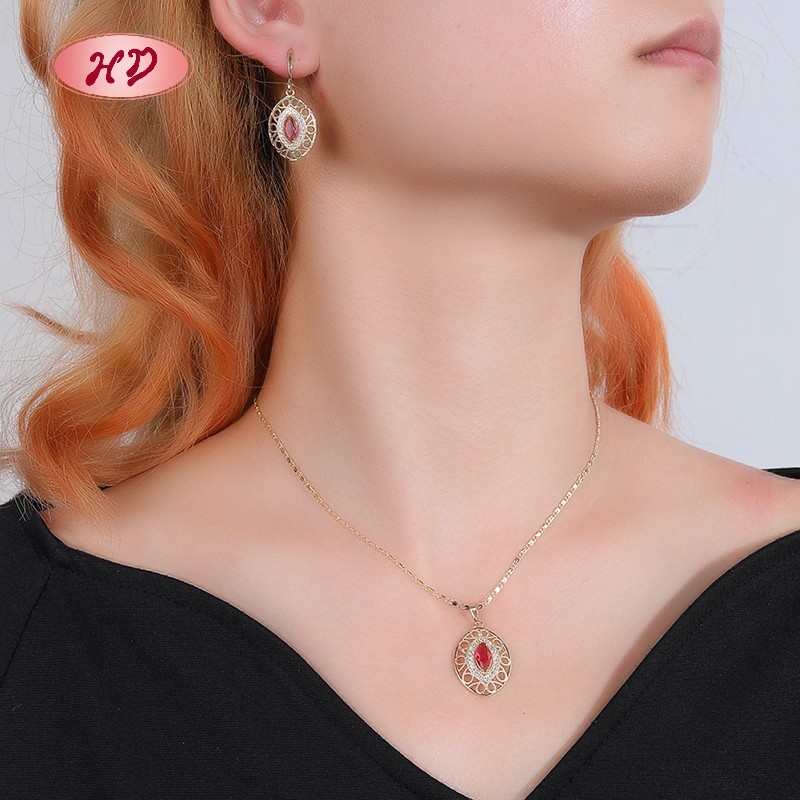 Minimalist 18K Gold Plated Teardrop Earrings Necklace