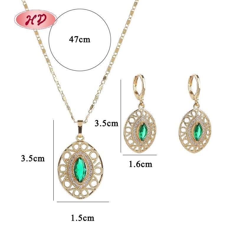 Minimalist 18K Gold Plated Teardrop Earrings Necklace