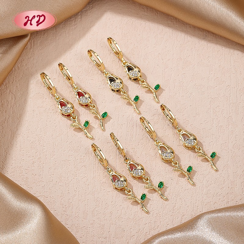 18K Gold Plated Jewelry: Earrings