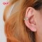 18K Gold Plated Ear Cuffs for Women | Non-Pierced Zircon Inlaid Copper Alloy Statement Jewelry by Hengdian Jewelry