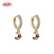 Hengdian Jewelry 18K Gold Plated Star Moon Huggie Earrings | Cubic Zirconia Copper Alloy | Women's Fashion Earrings