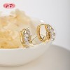 New Arrival 18K Gold Plated Earrings | Cubic Zircon Fashion Style Jewelry for Women | Casual & Mother's Day Gifts