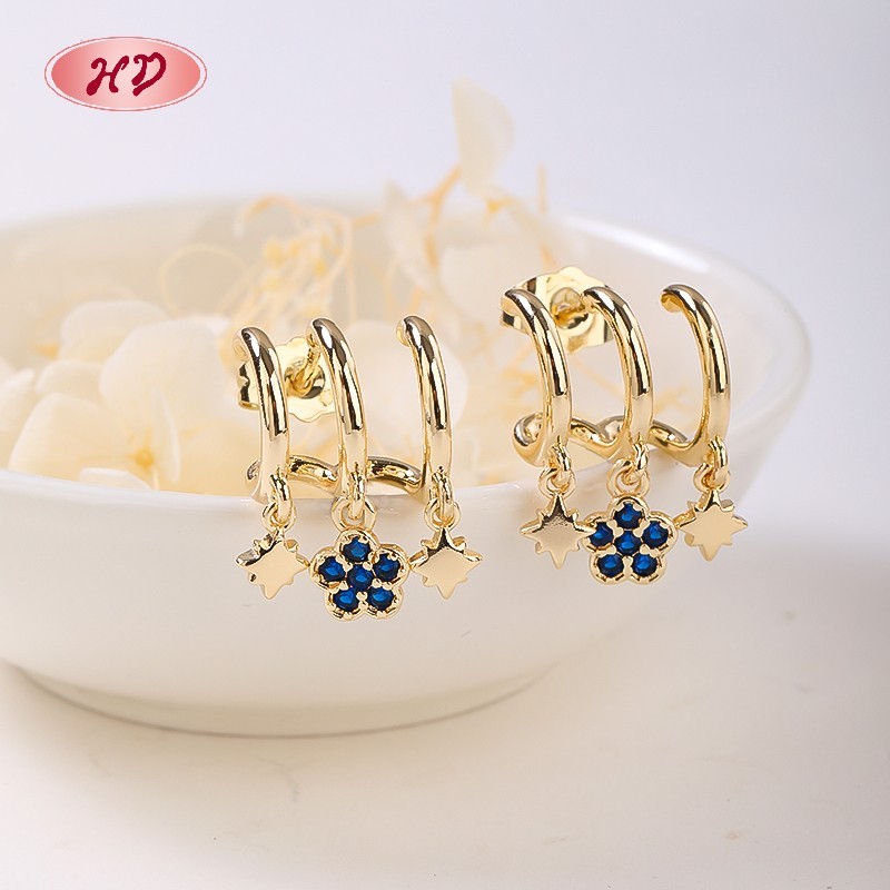 Retro Flower Studs Earrings
