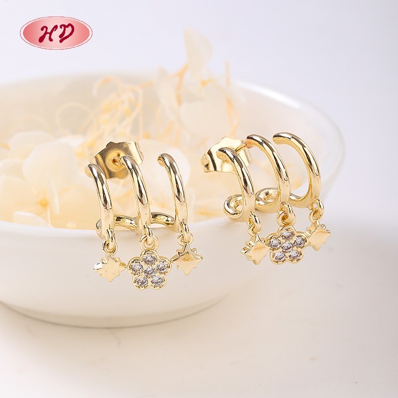 Retro Flower Studs Earrings