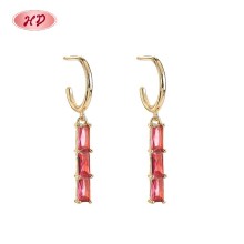 Jewelry for Women Wholesale | 18K Gold Plated Geometric Earrings | CZ Fashion Jewelry for Wedding and Gift Bulk MOQ 12