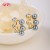 Chic 18K Gold Plated Earrings |   Copper Alloy With Cubic Zirconia | Huggie Earrings for Women | Daily Commute Wear | 18k Gold Plated Hoop Earrings
