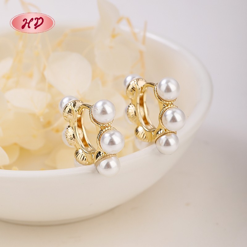 Chic 18K Gold Plated Earrings |   Copper Alloy With Cubic Zirconia | Huggie Earrings for Women | Daily Commute Wear