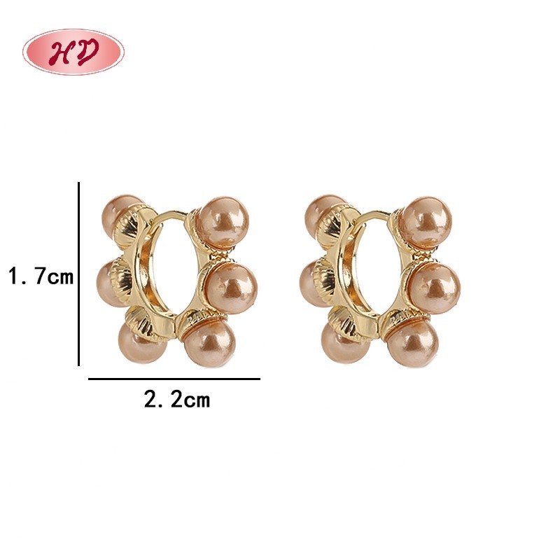 Chic 18K Gold Plated Earrings |   Copper Alloy With Cubic Zirconia | Huggie Earrings for Women | Daily Commute Wear