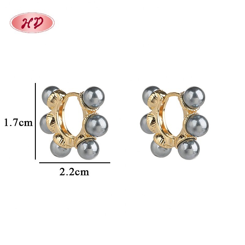 Chic 18K Gold Plated Earrings |   Copper Alloy With Cubic Zirconia | Huggie Earrings for Women | Daily Commute Wear