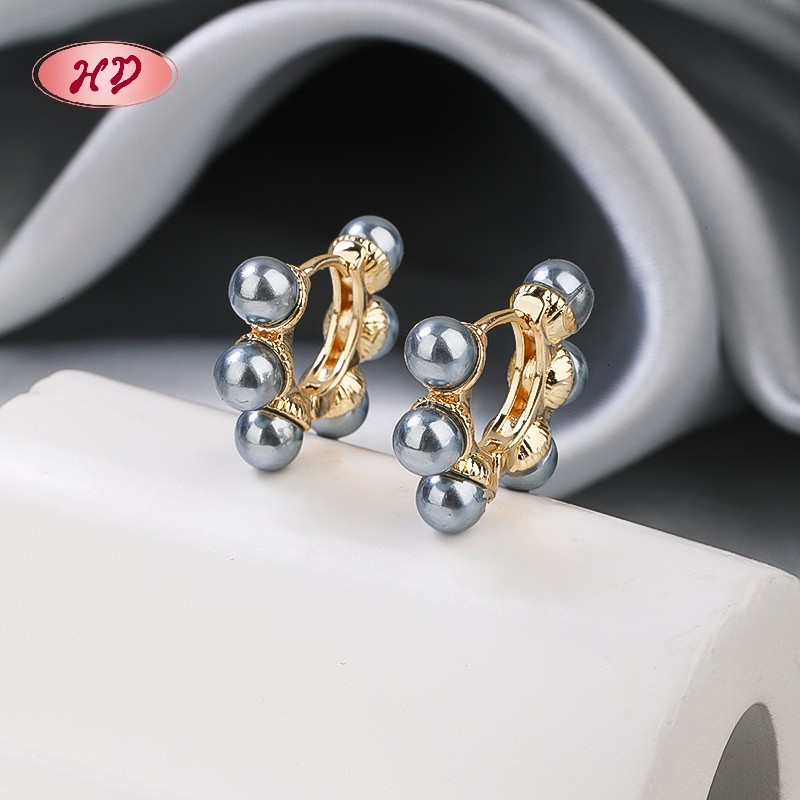 Chic 18K Gold Plated Earrings |   Copper Alloy With Cubic Zirconia | Huggie Earrings for Women | Daily Commute Wear