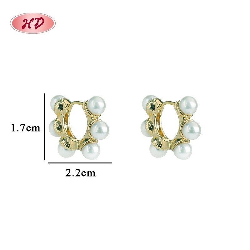 Chic 18K Gold Plated Earrings |   Copper Alloy With Cubic Zirconia | Huggie Earrings for Women | Daily Commute Wear