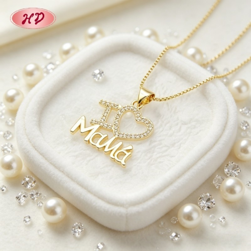 Trendy 18K Gold Plated Necklace |  Copper Alloy with Zircon | Mother's Day Jewelry for Women | Daily Wear and Gifts